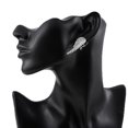 thumbnail image 7 of Opolski Women's 9K Gold Plated Angel Wings Crystal Ear Studs Luxury Earrings Jewelry, 7 of 7