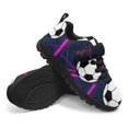 thumbnail image 2 of Uourmeti Soccer Shoes for Boys Size 12.5 Little Kid Cool Non-slip Athletic Shoes Breathable Lightweight Knitted Mesh Running Shoes Kids School Sneakers with Hook and Loops, 2 of 7