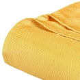 thumbnail image 4 of HomeRoots 549247 King Size Gold Cotton Woven Chevron Blanket, 4 of 5