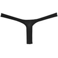 thumbnail image 2 of Botmois Sexy Men's Ice Silk Bikini Thong Underwear Jockstrap G-string Micro Posing Hipster Lingerie Black XL, 2 of 3