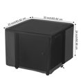 thumbnail image 2 of NASUM Fire Pit Cover Square 33x33 inch Waterproof 420D Heavy Duty Patio Gas Table Cover Firepit Table Cover with Thick PU Coating - Black, 2 of 8