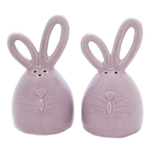 Tabletop Bunny Salt And Pepper Shakers Easter Rabbit 473165 Purple