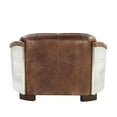 thumbnail image 3 of Acme Brancaster Leather Loveseat in Retro Brown and Gray, 3 of 6