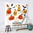 thumbnail image 3 of YFYANG Halloween Spooky Pumpkin Graffiti Tapestry, Bedroom Dormitory Living Room Decoration Tapestrys Wall Hanging , 59 x 59 in, 3 of 9