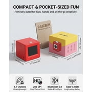 Smart AI Voice Sticker Maker Machine,Mini Sticker Printer, Inkless Portable Thermal Sticker Printer Box with Photo Printing, DIY Label Maker for Scrapbooking, Crafts, Gift Wrapping(+20PCS Paper)