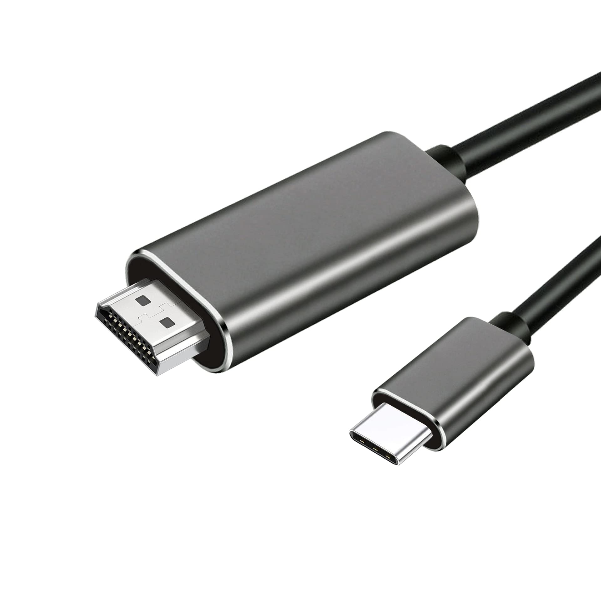 USB C to HDMI Cable 4k 6ft, USBC to HDMI Adapter for Monitor, HDMI to USB C Connector ChromeBook