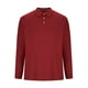 thumbnail image 4 of Blusa y camisa de manga larga con cuello vuelto para hombre, informal, de color liso, con botones, de terciopelo alemán, blusa de manga larga con cuello vuelto, camisa para hombre, tops de poliéster p, 4 of 5