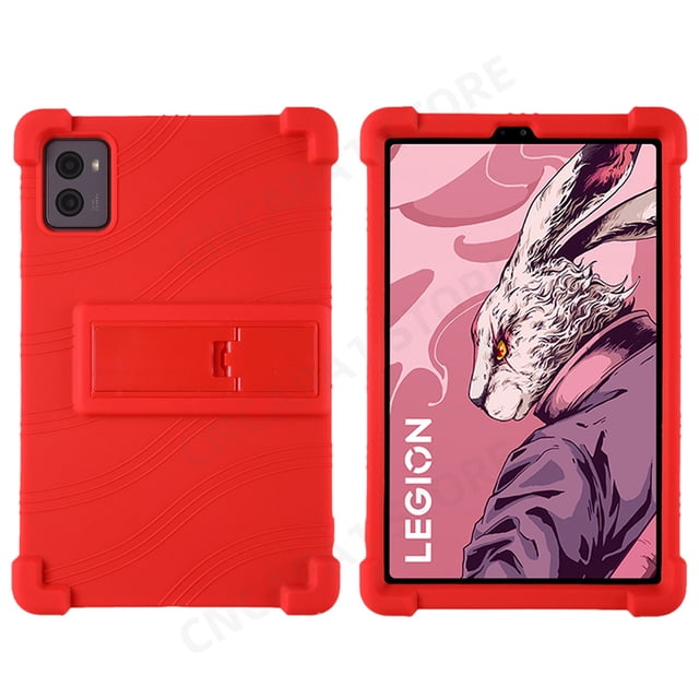 Soft Silicon Cover For Lenovo Legion Y700 2023 TB320F 8.8" Tablet Case Kickstand Funda For Legion Y700 2nd Gen Protector Shell Red Y700 2nd Gen TB320F