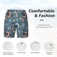 thumbnail image 5 of Balery Dachshund Dog Puppy Mens Swim Trunks Swim Shorts for Men Quick Dry Inseam Beach Shorts with Compression Liner Pocket-X-Large, 5 of 9