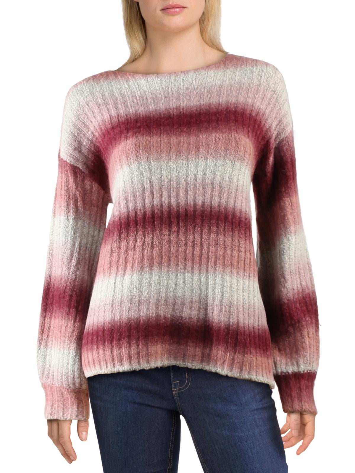 Kensie Womens Striped Ribbed Knit 