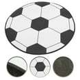 thumbnail image 1 of Nestingho Alfombra Decorativa Redonda Para Con Estampado De Fútbol Fácil De Mantener Y Duradera, 1 of 6