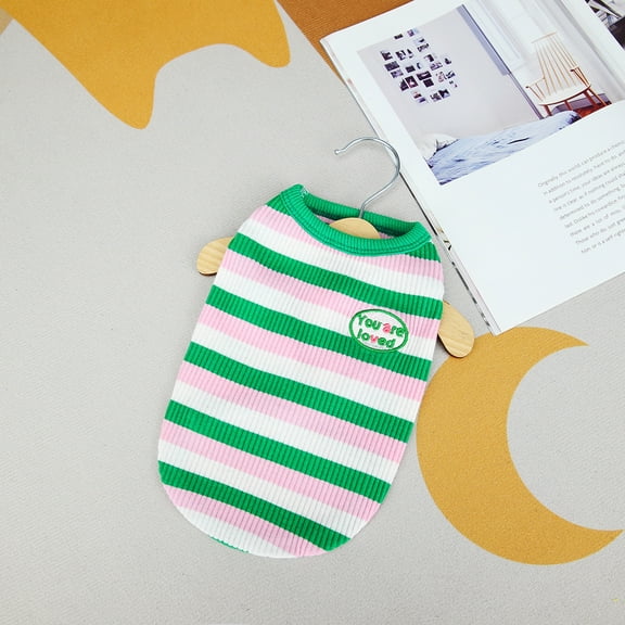 Mosey Stylish Puppy Clothes Bright Color   for Daily Wear   Breathable