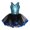 Blue, variant on DPOIS Kids Girls Sequin Ballet Dance Dress Mesh Tutu Skirted Leotards Ballerina Costume Blue 16