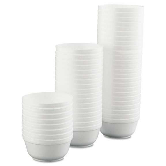 Dart 12B32 12 oz. Insulated Foam Bowls - White (1000/Carton)