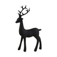 thumbnail image 6 of 2pcs Resin Reindeer Sculpture, Deer Statue, Reindeer Ornament For Home Office Desk Decor, Black Christmas Decorations for Home On 2024, 6 of 9