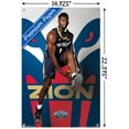 thumbnail image 3 of NBA New Orleans Pelicans - Zion Williamson 19 Wall Poster with Pushpins, 14.725" x 22.375", 3 of 3
