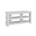 thumbnail image 1 of Monarch Specialties Tv Stand, 42 Inch, Console, Media Entertainment Center, Storage Shelves, Living Room, Bedroom, Laminate, White, Contemporary, Modern, 1 of 2