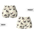 thumbnail image 3 of Sigee Funny Chicken Print Women's High Waist Workout Shorts - Squat Proof, Tummy Control, Yoga and Gym Activewear-Large, 3 of 9