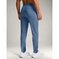 thumbnail image 2 of Pantalones deportivos Pudolla Tall para hombre, largos, con bolsillos con cremallera, color azul pizarra, 2 of 7