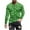 13 Green, variant on St. Patrick's Day Tshirt, Long Sleeve Tops for Men, Round Neck Shirts Fashionable Men's Printed Long Sleeved Round Neck Casual and Comfortable Tops Shirt