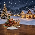 thumbnail image 5 of STPToys Christmas Santa Claus Sleigh Figurine Acrylic Decorated Tree Gift Boxes Tabletop Ornament for Xmas Home Decor, 5 of 7