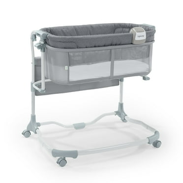Ingenuity Dream & Grow Bedside Bassinet and Sleeper, AirLoom Handstitch Fashion, Baby Bed for Ages 0-12 Months
