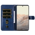 thumbnail image 3 of Case for Google Pixel 6 5G Zipper Pocket Wallet Leather Case Magnetic Closure Flip Cover - Blue, 3 of 5