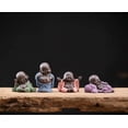 thumbnail image 2 of ORUYROP Collection de Mignons 4 Bouddha Souriant Statue de Bouddha Rieur Figurine Adorable 4 Petit Bouddha le Plus Mignon Bébé Bouddha Super Détails Cadeau pour Te Rendre Heureux (4 Bouddhas), 2 of 7