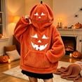 thumbnail image 5 of Ruyelune Red Plush Hooded Costume for Adults Plush Fleece Hooded Funny Cozy Pajamas Jumpsuit Thickened Casual Loungewear Outfits S, 5 of 5