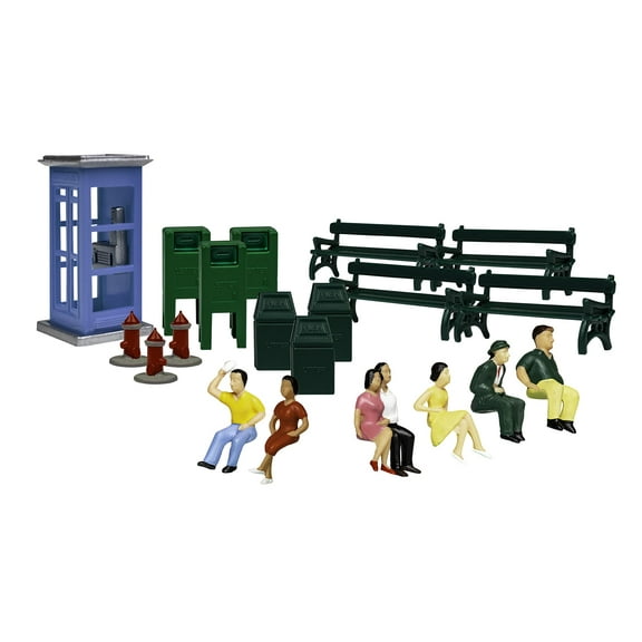 Lionell HO Scale Sidewalk Scenes Figures HO Gauge 1957260