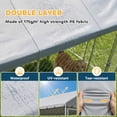 thumbnail image 6 of PawHut Outdoor Dog Kennel, Heavy Duty Large Dog Kennel Outside with Waterproof Roof, Secure Latch, Dog Run for Backyard, 19.7' x 19.7' x 8.9', 6 of 9