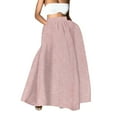 thumbnail image 1 of Outfmvch Robe Bohème pour Femmes Robe Florale pour Femmes Jupe à Rayures Taille Haute Fête Plage Poche Longue Jupe Maxi Fluide Jupes Plissées pour Femmes Rouge 3 S, 1 of 5