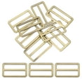 thumbnail image 1 of Metal Tri-glide Slide Buckle 1 1/2 Inch, 8 Pcs Zinc Alloy Adjuster Sliders Webbing Strap Fastener, Bronze, 1 of 7