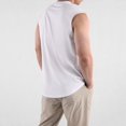 thumbnail image 3 of Caqnni Men's Tank Top Shirts Sleeveless Soft Summer T-Shirt for Men Cool Summer Beach Vacation (White,XL), 3 of 7