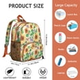 thumbnail image 4 of Floral and Bee Students Backpack - Rustic Yellow Sunflower and Butterfly Pattern with Vintage Farmhouse Style, Lightweight Waterproof School Bag for Students, 4 of 4