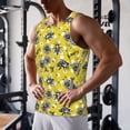 thumbnail image 5 of Fuzoiu Honeybee Print Men's Workout Tank Tops,Sleeveless Gym Shirt Quick Dry,Fitness Bodybuilding T-Shirt,Muscle Athletic Workout Tee-XX-Large, 5 of 7