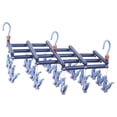 thumbnail image 1 of Czzoypi Clothes Hangers (Dark Blue), Hangers Space Saving Folding Multi-head Drying Rack Clip Windproof Multifunctional Telescopic Drying Rack, 1 of 1