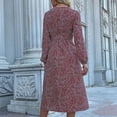thumbnail image 3 of Birdeem Robe Longue à Manches Longues pour Femmes Mode Loisirs Imprimé Cardigan Taille Haute Robe à Manches Longues Col en V Robe à Manches Longues pour Femmes, 3 of 3
