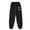 1#Black1, variant on Kiijoy Little Girls Graphic Sweatpants Soft Relaxed Fit Active Jogger Pants, Sizes 5-6