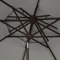 thumbnail image 4 of SAFAVIEH Venice 9' Market Crank Double Top Patio Umbrella, Grey, 4 of 6