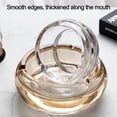 thumbnail image 4 of Glass Ashtray, Cigar Cigarettes Ashtray Holder Home Office Desktop Tabletop Decoration - amber, 4 of 5