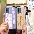 thumbnail image 2 of KBS-Phone Case For Nokia C300 4G, Anti-dust Shockproof Cartoon Lanyard Ring Durable Protective Anti-knock Kickstand Wristband Phone Holder Back Cover Waterproof Fashion Design Soft case, 2 of 9