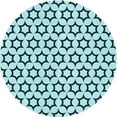thumbnail image 1 of Ahgly Company Machine Washable Indoor Round Transitional Aquamarine Stone Green Area Rugs, 4' Round, 1 of 7