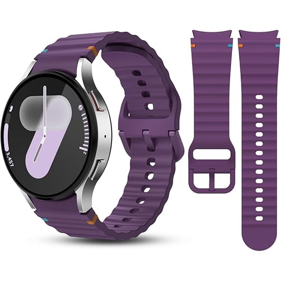 No Gap Band Compatible with Samsung Galaxy Watch 7/6/5/4/FE, Watch 5 Pro, Galaxy Watch 6 4 Classic, Soft Silicone Smartwatch Replacement Strap for Men and Women