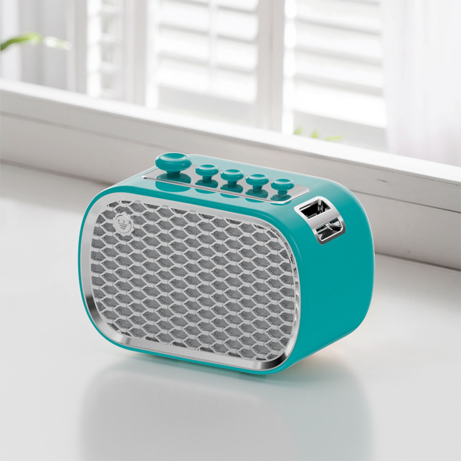 Nkmbld Wireless Speakers with Bluetooth Multifunction Sleep Meter White Noise Speaker FM Wireless Bluetooth Computer Home Bedside Desktop Audio, Blue