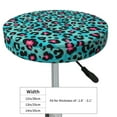 thumbnail image 7 of Picia Leopard 1 pattern Round Stool Covers Comfy Seat Covers Stretch Removable WashableChair Slipcover Round Bar Chair Cushion Cover-12 inch, 7 of 7