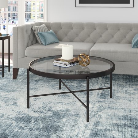 Get The Evelyn Zoe Contemporary Metal Coffee Table With Glass Top From Walmart Now Accuweather Shop