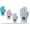 White Flamingo, variant on Tropical Flamingo Men's Golf Glove - 100% Cabretta Leather Left Right Hand Golfer Weather Grip Pink White Blue Adult Hawaiian Size Small Thru XXL