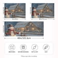 thumbnail image 4 of Snowman Dress in Christmas Outside Cabin Satin Pillowcase Envelope Design Pillow Covers 1 Pack King Size 20" x 40", 4 of 9