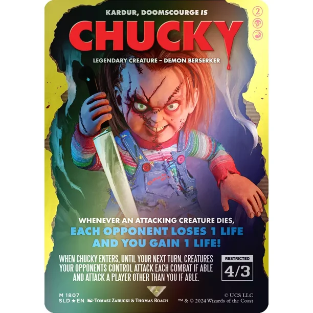 MTG Secret Lair Chucky Foil Edition 未開封 Magic the Gathering Secret Lair x Chucky Foil Edition – Core